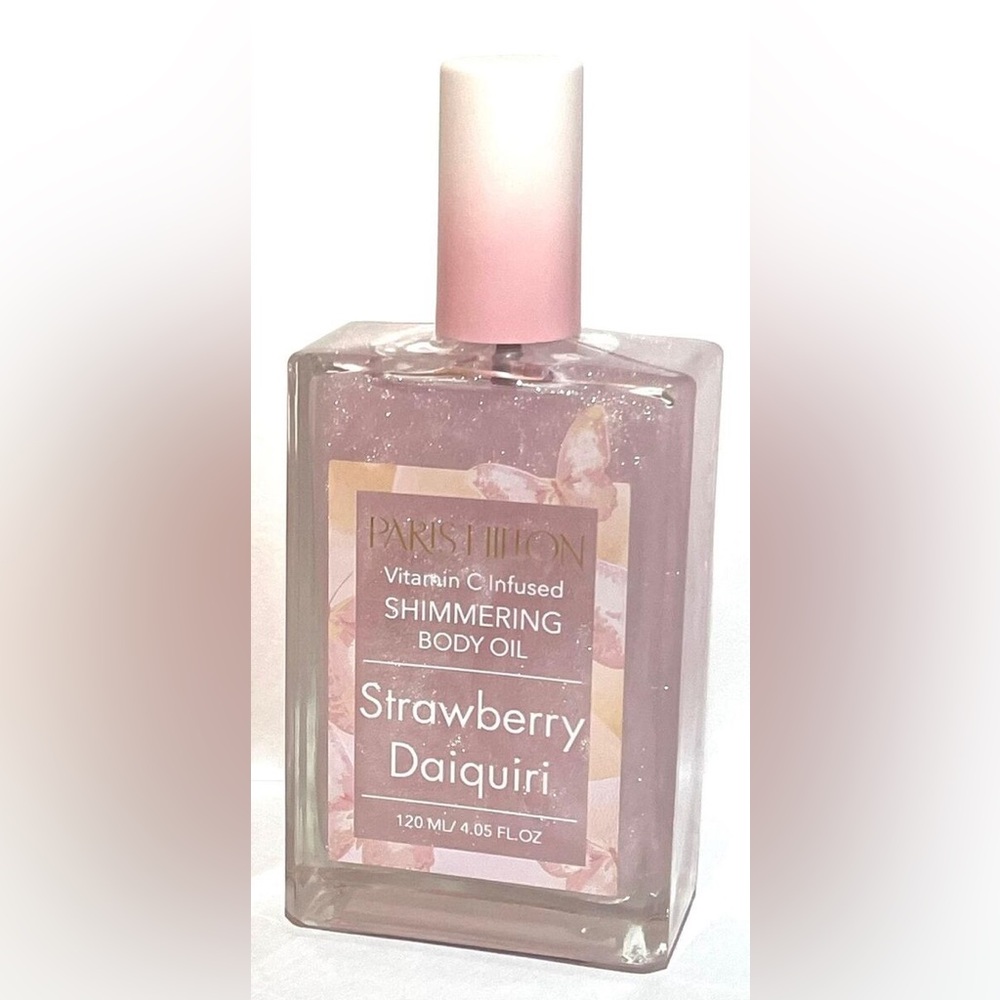 Paris Hilton Vitamin C Infused Shimmering Body Oil in Strawberry Daiquiri scent